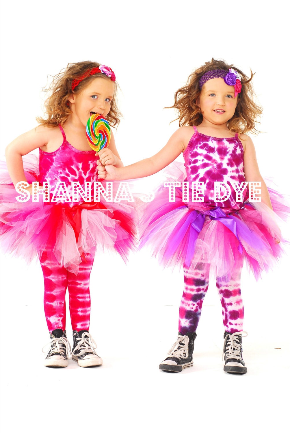 Ready to Ship TIe Dye cotton tights size 7-10