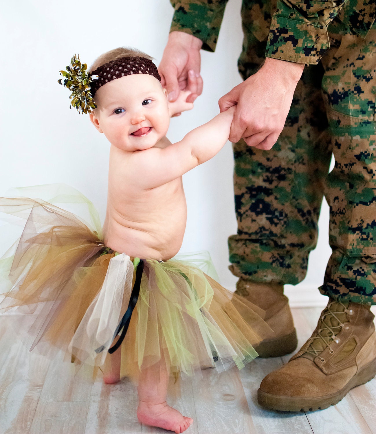 Military Camo Tutu. Perfect for you little military cutie. Newborn, infant, toddler.