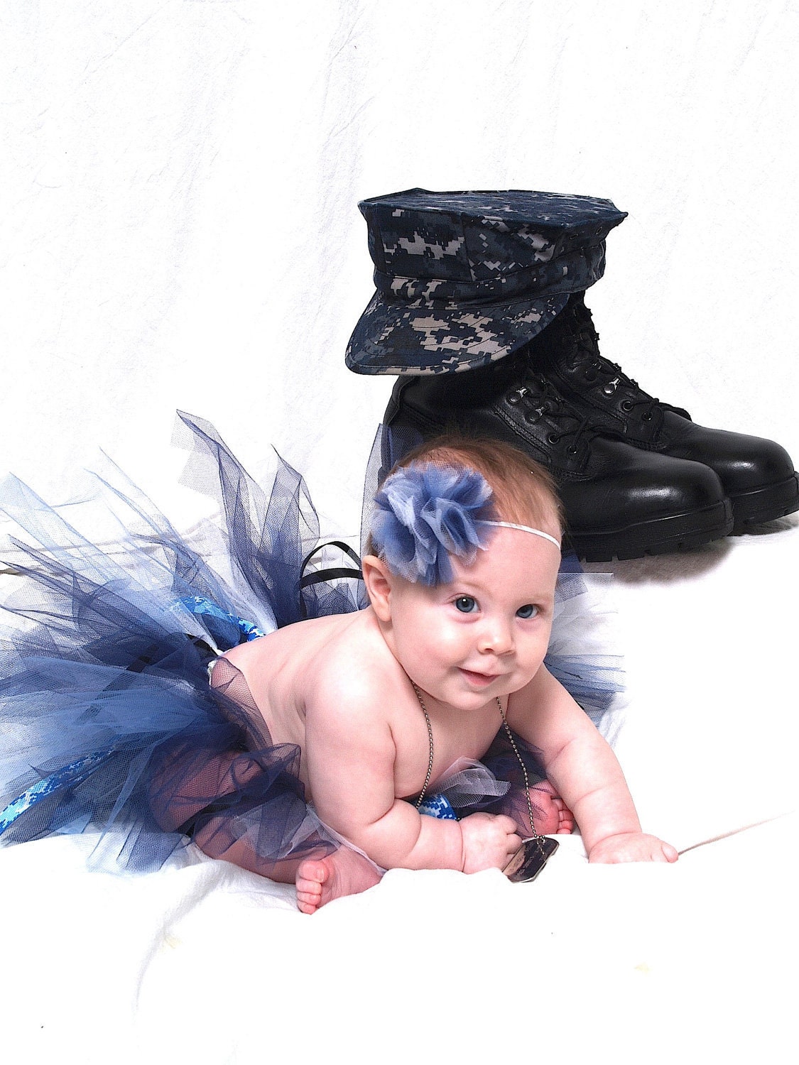 US Navy Military Camo Tutu. Perfect for you little military cutie. Newborn, infant, toddler.