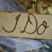 Rustic Wedding Decor Chair Signs I Do - Me Too Rustic Chic Wedding Decorations with Beautiful Tulle Set of 2