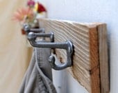 CUATRO mason jar and hook coat rack, vase, organizer for your kitchen, bathroom, entry