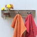 TRIO mason jar and hook coat rack, vase, organizer for your kitchen, bathroom, entry