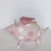 Reserved for Patti - Flying pig - softie,stuffed animal toy,plush in pink polka dot- birthday gift