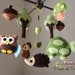 Baby Crib Mobile - Baby Mobile - Nursery Forest Crib Mobile - "Forest Little Creatures" (You can pick your colors) Mobile - Crib Mobile