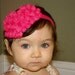 SALE...Baby Headband - Infant Headband -Toddler Headband - Newborn Headband...Love Collection Hot Pink heart headband....
