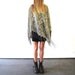 vintage gold poncho with fringe