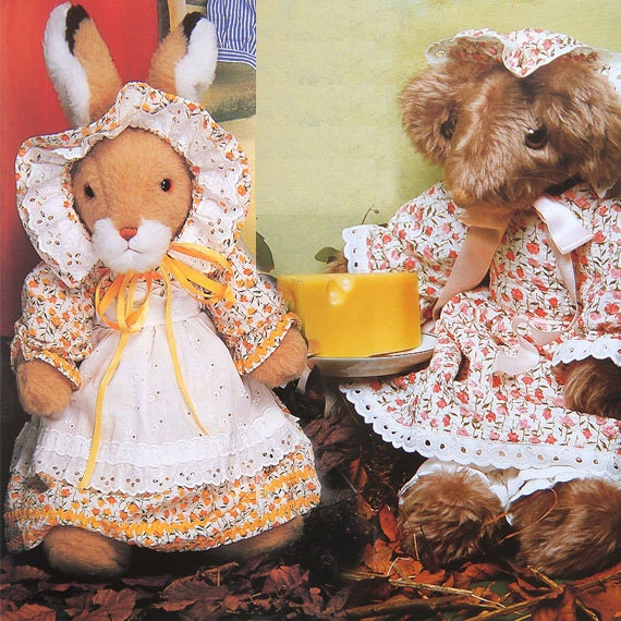 vintage Melissa MOUSE & Harriet HARE sewing patterns (80s)