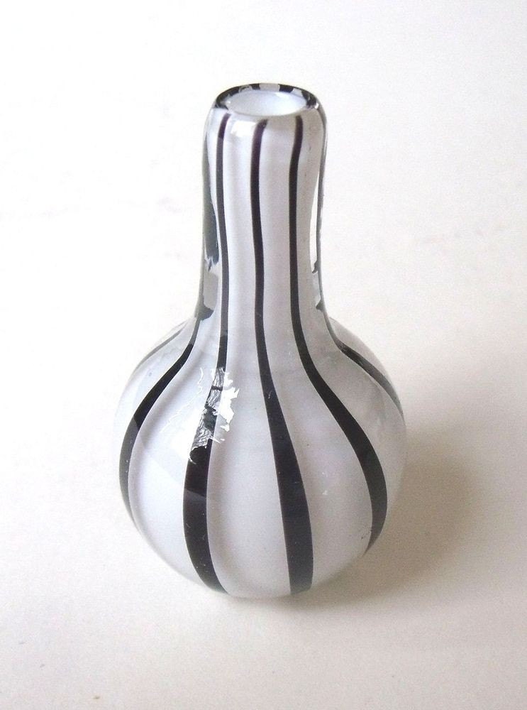 Mini Vase - black & white stripe : DISASTER RELIEF