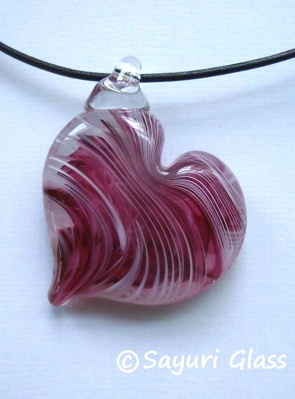 Glass Heart  Pendant :DISASTER RELIEF