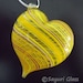 Yellow Stripe Heart Ornament 2 : DISASTER RELIEF