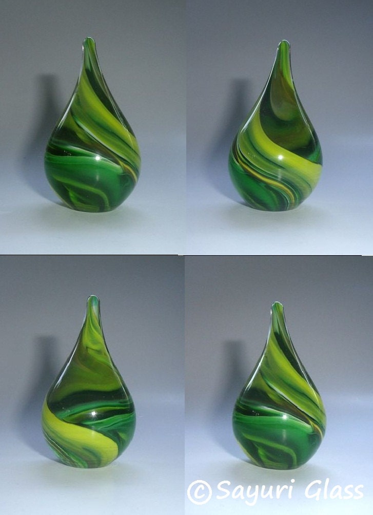 Paperweight / Ring Holder - Assorted Green Swirl : DISASTER RELIEF