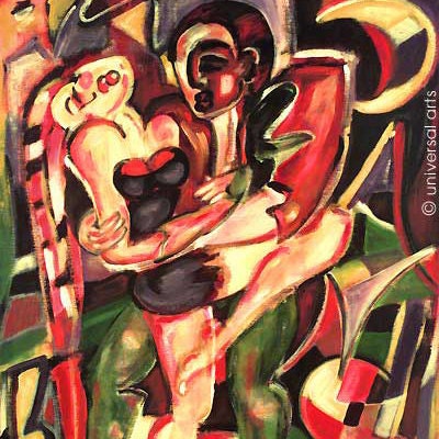 Dance print after a painting by  Jacqueline Ditt