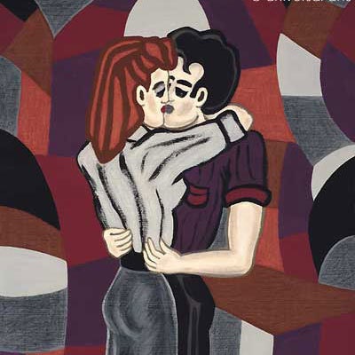 Slow Dancing print after painting by Jacqueline Ditt