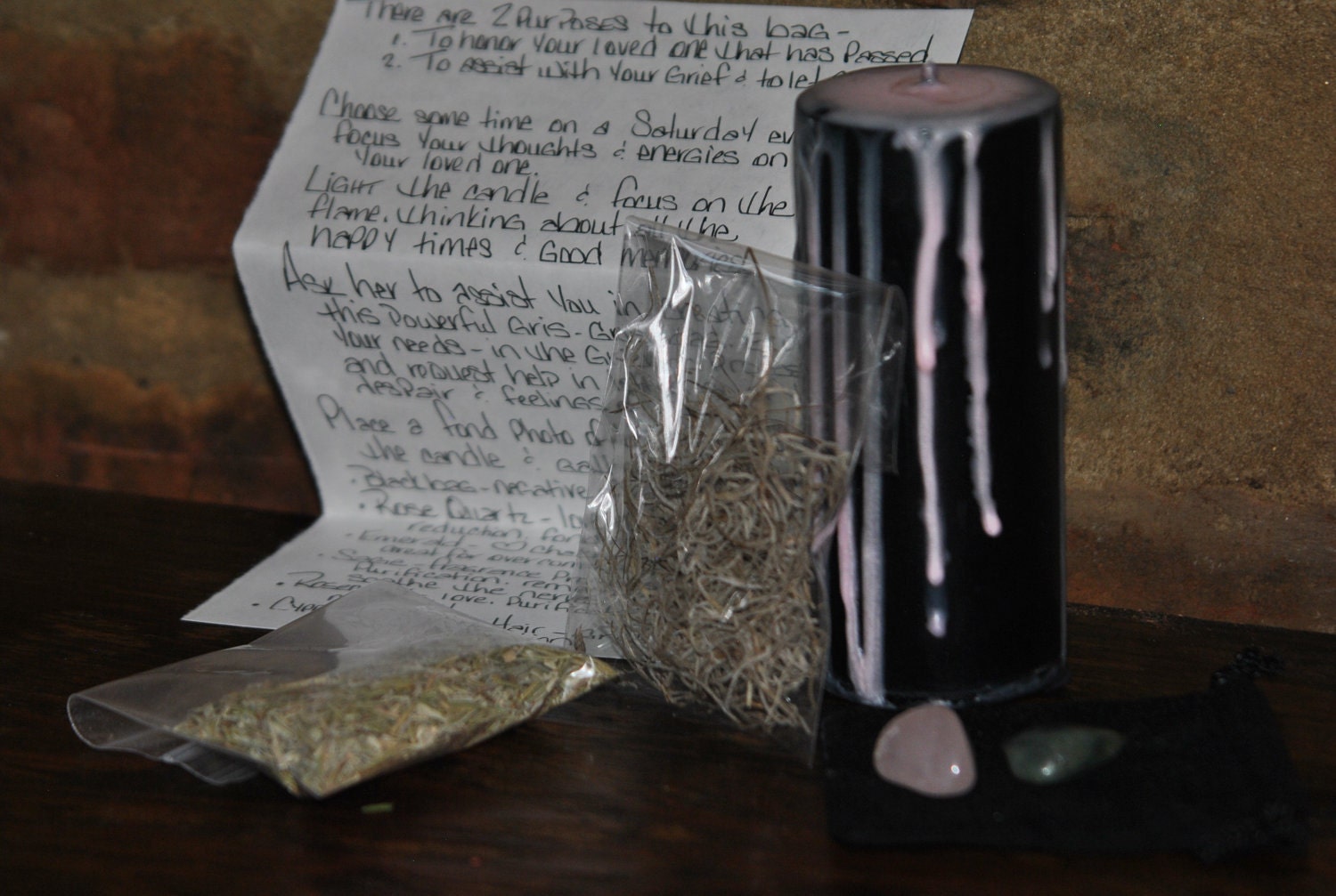 Letting Go Spiritual Drip Candle - Witch Magick Candle - Healing the Heart, Letting Go