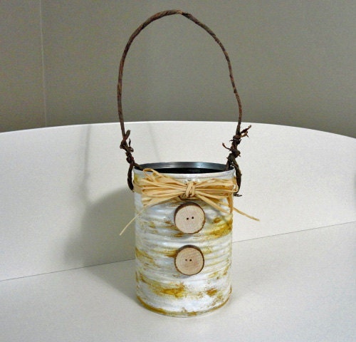 Rustic Tin Storage Caddie