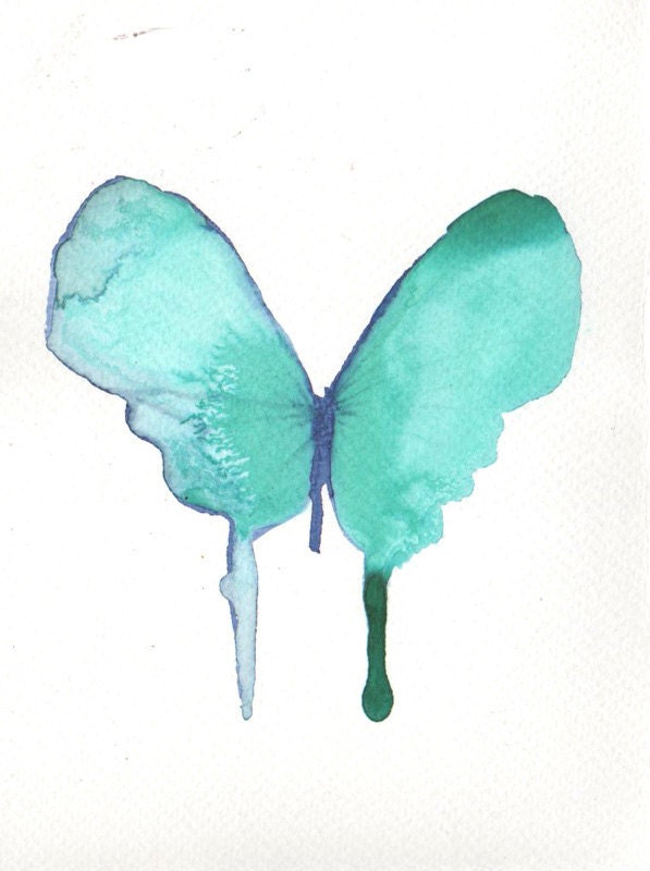 pale turquoise green butterfly