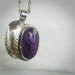 Vintage Pendant Purple Sugilite from Mexico
