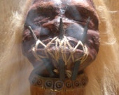 Premium Shrunken Head Incense Burner super ugly head