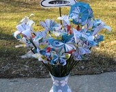 Upcycled Dr. Seuss Green Eggs & Ham Paper Flower Bouquet. Birthday, Wedding Decoration. Custom Orders Welcome.