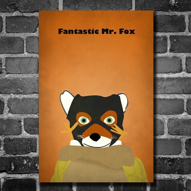 Fantastic Mr. Fox vintage poster movie poster retro art 11x17