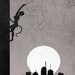 Catwoman retro poster minimalist art movie poster print art poster print 11x17 Catwoman Climb