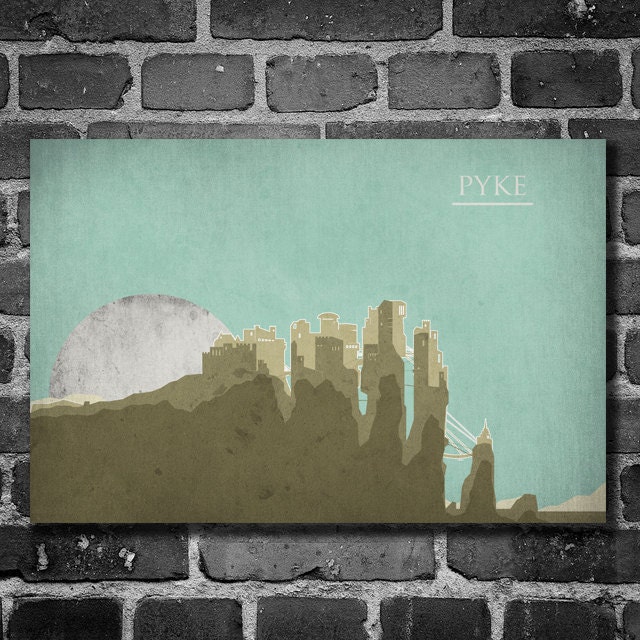 Game of Thrones poster movie poster minimalist print 11x17 Pyke