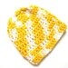 Yellow and White Daffodil Daze 100% Cotton Crocheted 0 to 3 Months Baby Hat - CLEARANCE SALE - Last Hat