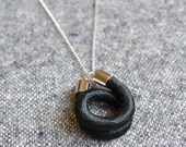 PIROUETTE rope necklace // black