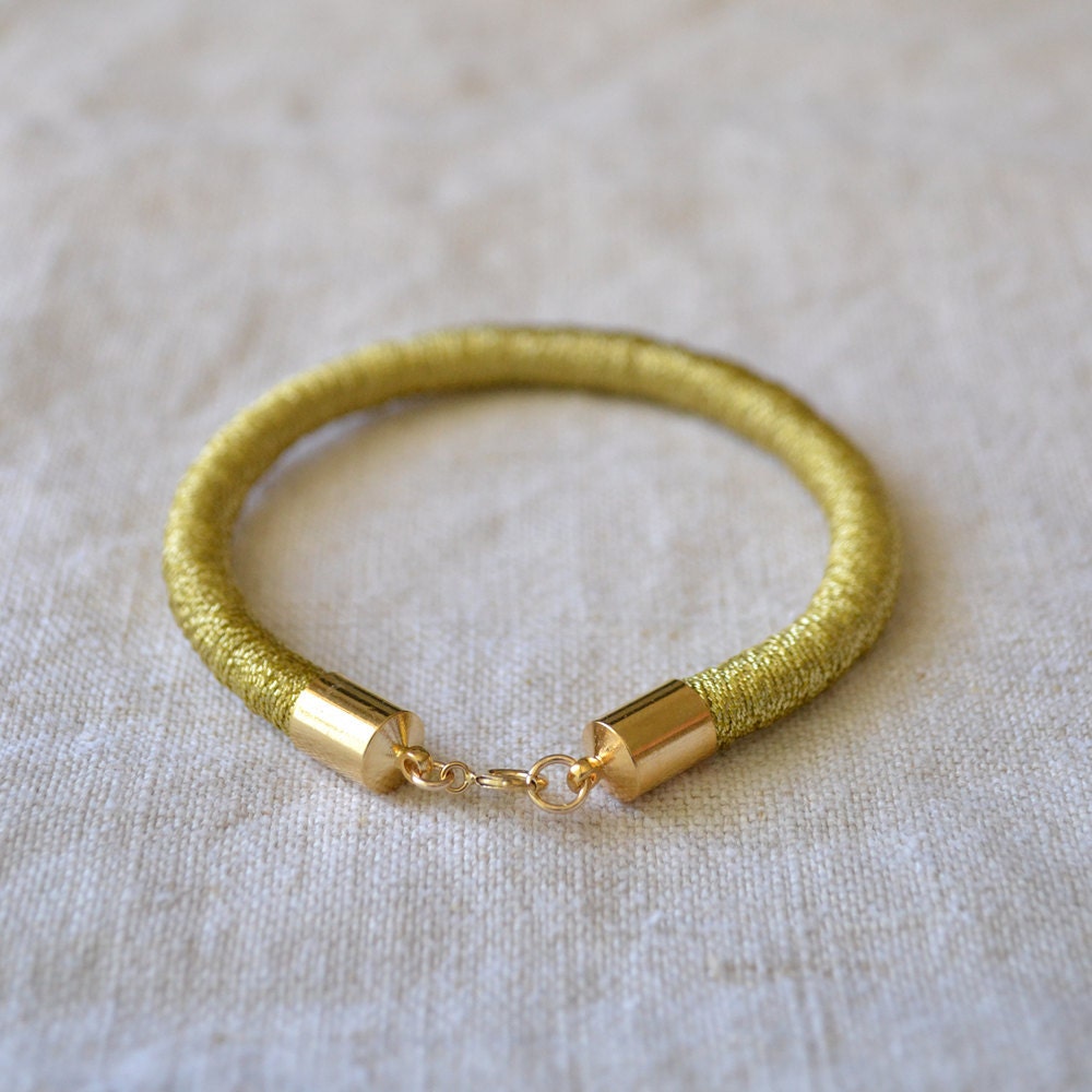 HELENA rope bracelet // gold