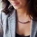 beaded rope necklace // EERO // lavendar