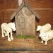 Cast Iron Farm Animals Ram, Horse and Cow Creche