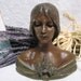 French Spelter Art Nouveau bust Art deco
