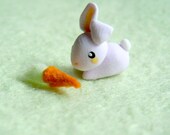 Tiny bunny - miniature periwinkle rabbit