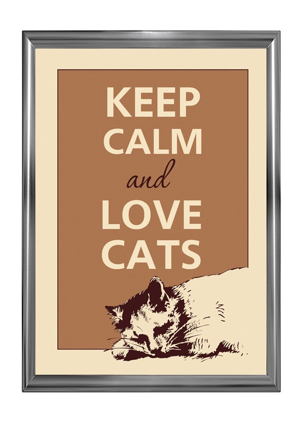 Keep calm and love cat