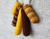 SALE Teething Necklace Nursing Breastfeeding Rustic Tribal Yellow Brown Babywearing Ready to Ship oht