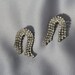 Vintage Bridal Rhinestone Earrings Crystal Waterfalls