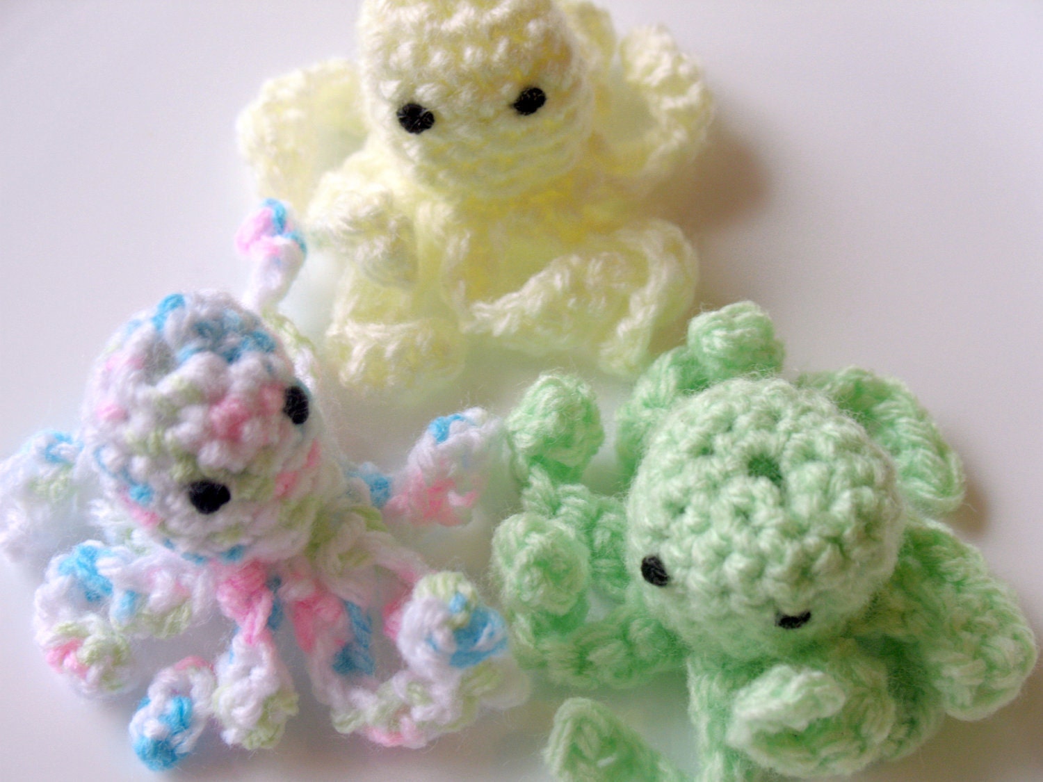 Octopus Finger Puppet Set of Three