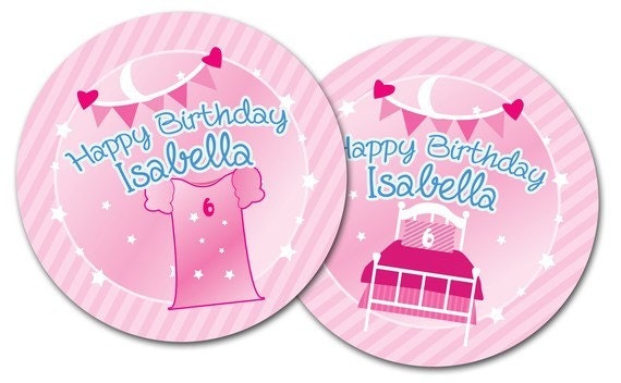 Pajama/Sleepover Party Printables - Print It Yourself Circles & Banner Il_170x135