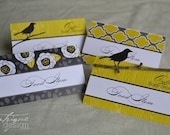 Yellow & Grey Pattern Printable Partyware