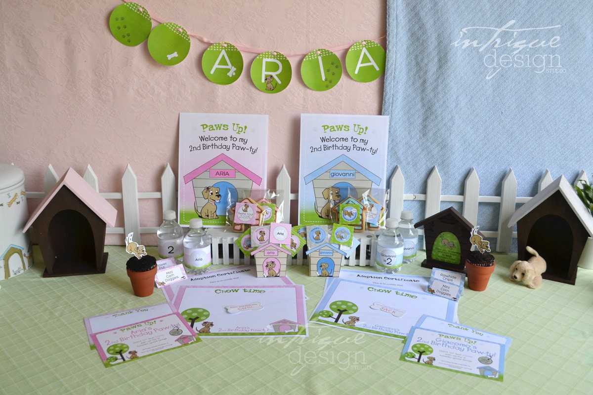 Playful Puppy Party Printables - Print It Yourself - Complete Package Il_170x135
