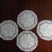 Vintage Battenburg Lace and Linen Doilies