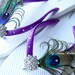 Peacock Flip flops. Swarovski Crystals ,made in your wedding colors -TROPICAL WEDDING Collection-