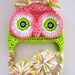 Whoo Whoo Pretty Owl Hat Newborn to 18 months