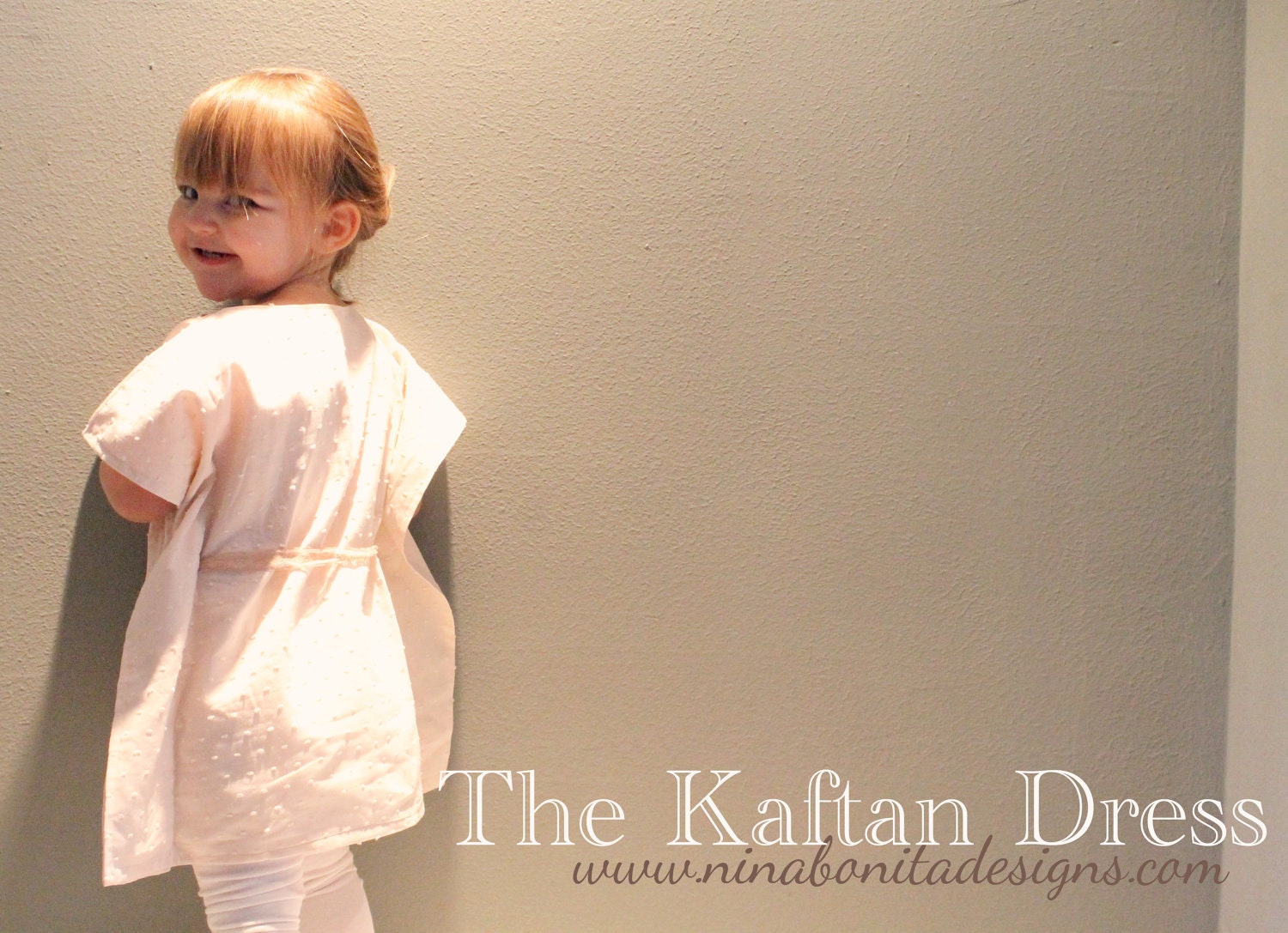 The Kaftan Dress, PDF Pattern, Sizes Newborn-Girls' 14