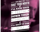 Drive Typography Poster