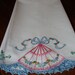 Vintage Pillowcase Embroidery and Crochet Trim Handmade