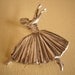 Vintage Large Signed Silver Ballerina Brooch-REDUCED PRICE
