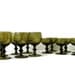 Six Hand Blown Glass Dessert Bowls