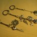 Accessories Key Chain with fleur de lis and key charms Charmed Life