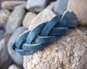Weaved Leather Wrap Bracelet.Cuff/Bangle.Unisex.